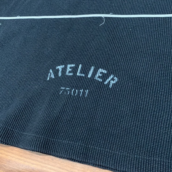 Maison Margiela Paris Black Waffle Knit Atelier Hoodie - MENS SIZE 50 - Picture 4 of 16